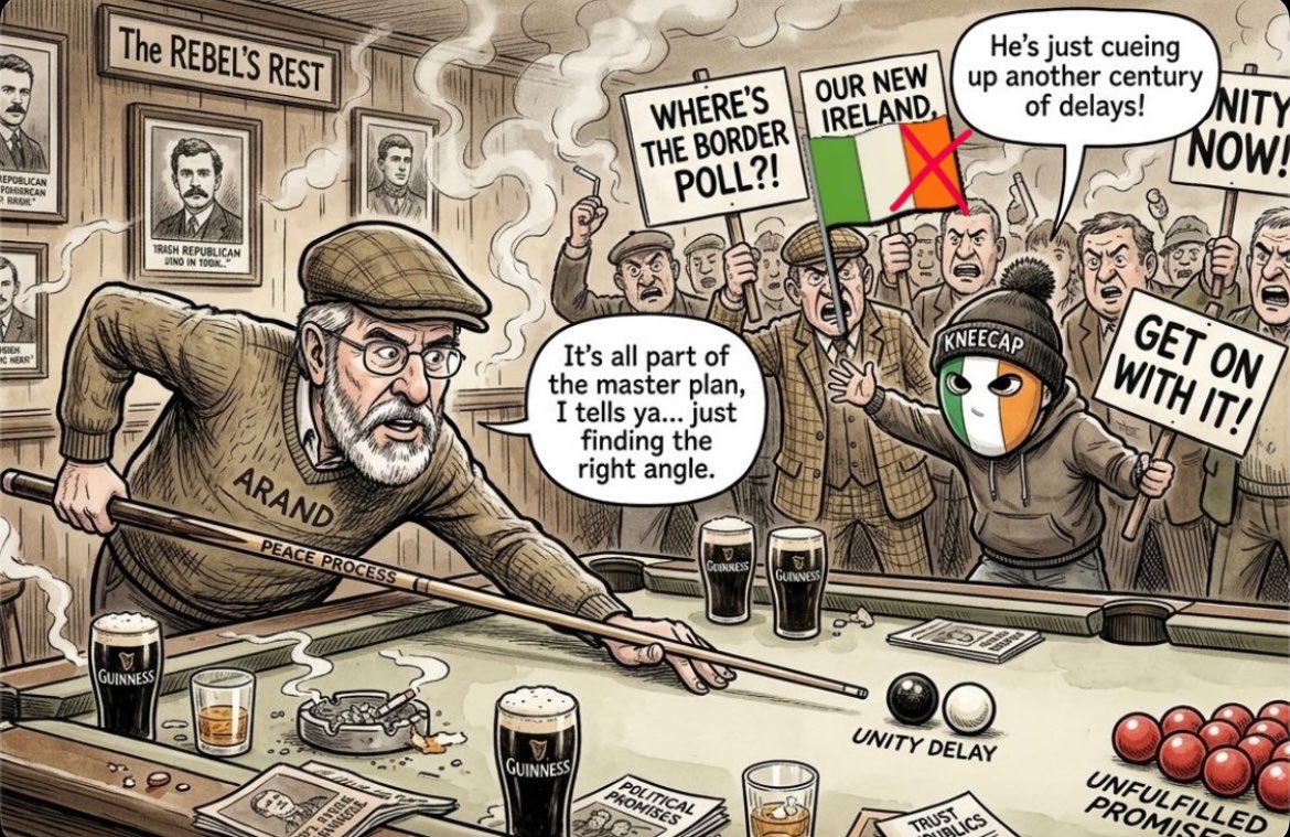 JSutton558's tweet photo. @irish_news They’ll still have to share the place with us whether they top the polls or not. And even better, they’ll have to explain to their restless voter base where the border poll is. #Offthetable
Unionists may rally in behind the DUP now. https://t.co/LtQgcIJe7O