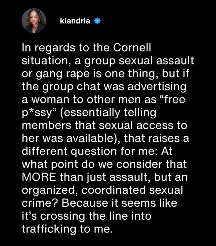 OpDeathEaters's tweet photo. “At what point do we consider that MORE than just assault, but an organized, coordinated sexual crime?” #OpDeathEaters https://t.co/SaG8wu04W3
