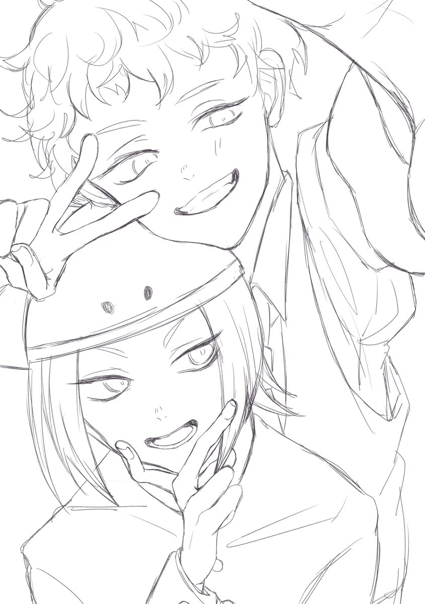 gijikukamaru's tweet photo. 起きたらこれがあったから塗ったんだけどペン入れって意外と要らない https://t.co/B5D2dhmMLC