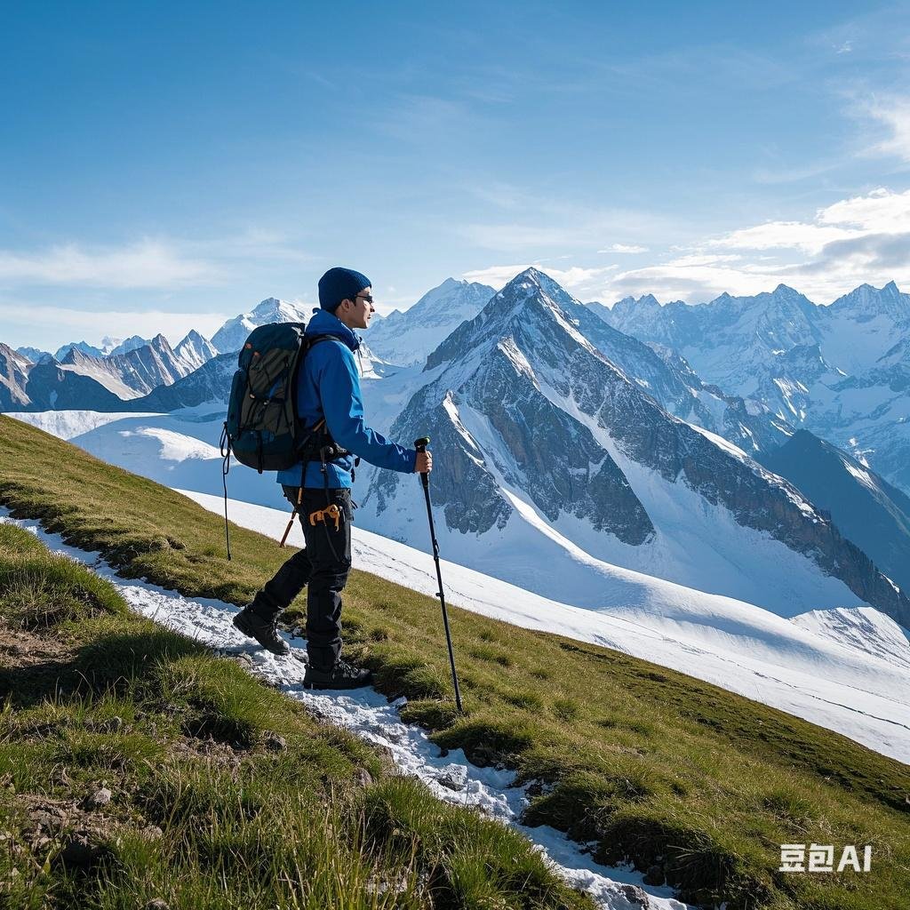 4txkq's tweet photo. “Hiking up the steep trail, the guide had a thumb twitch as he pointed out the sharp blade of the cliff edge—watch your step! ” https://t.co/BXS3qr7sH3