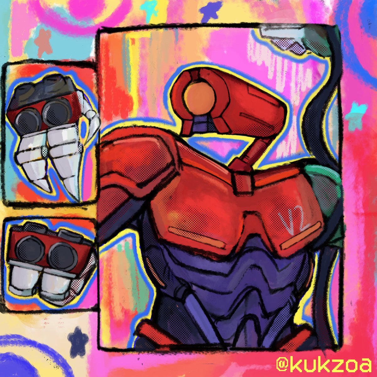 kukzoa's tweet photo. helping hand(s) - knuckleblaster and whiplash #ultrakill 2/31 https://t.co/xaQZbFAdio