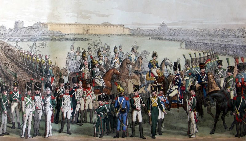 militartis's tweet photo. Durante la guerra della quinta coalizione l'impero austriaco attaccò anche il Regno d'Italia, aprendo un fronte secondario rispetto a quello principale in Germania. In questo contesto di guerra è interessante leggere i proclami del governo italiano, nei quali il discorso patriottico era fortemente presente. 
Ad esempio, un estratto della circolare del ministero della Giustizia del Regno d'Italia, datata al 30 Maggio 1809, riguardo agli avvenimenti bellici in corso afferma: 

“I mali di questa invasione non possono ricadere che sull'ingiusto violatore dei trattati; e questo violatore ingiusto non è che il gabinetto di Vienna.
Esso alla violenza delle armi aggiunge il delirio orribile della perfidia, calunniando le nostre più liberali istituzioni, eccitando popoli alla rivolta, e giovandosi crudelmente di quanto può trovarsi di debole, di vile, di disperato tra le nazioni.
Il braccio potente di Napoleone ha già incominziati i suoi colpi. Dio lo dirige. 
Noi che siamo stati chiamati da lui all'onore del Regno; noi che da lui abbiamo avute istituzioni sublimi, le quali ben conservate ci assicurano forza e virtù nazionale; noi che senza di lui ricadremmo vittima miserabile della feudalità e della superstizione, noi non possiamo che avere un senso ed una volontà sola, quella di concorrere con ogni nostro sforzo a far cessare al più presto la lotta suscitata. Essa è l'ultimo tentativo che la tirannide ambiziosa fa contro la libertà pubblica. Essa è la lotta delle tenebre contro la luce.
Noi sortiremo vittoriosi da questa lotta, e noi ed i nostri figli, i nostri nipoti, anziché essere condannati al vile abrutimento degli schiavi, saremo per sempre assicurati nella condizione libera e generosa d’uomini e cittadini.
Già il valore italiano, animato dall’amor della patria, dall'esempio de’ militari francesi e dalla presenza dell’augusto Principe a cui si sono strettamente attaccati i nostri destini, ha sulla Livenza, sulla Piave, sull’Adige vendicato l'insulto fatto alla indipendenza nazionale.
L'irruzione improvvisa e la superiorità comunque esorbitante delle falangi nemiche hanno dovuto arrestarsi, indi fuggire d’innanzi ai forti, risoluti, come i soldati di Pelopida, a non voler vedere i nemici nel loro nativo terreno.
Lode sia al loro coraggio: e questo coraggio si diffonda in tutti i cittadini del Regno, e sviluppi i suoi effetti ne’ diversi offici a cui nella società il particolare suo stato chiama ciascheduno.”

(Fonte: Giornale italiano, 1809, parte 1, p. 604)