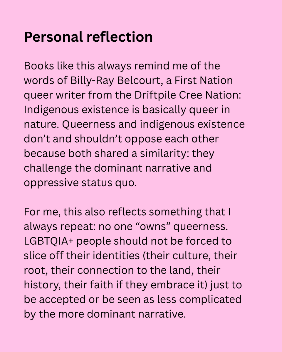 BlogTolkien's tweet photo. I love that the anthology embraces the multiplicity of being queer, not just what the mainstream narrative says about what being queer should be or look like. And a little personal note by me at the end (and why you should also read queer Indigenous works). 2/2 https://t.co/nTAZ5fH7Xu