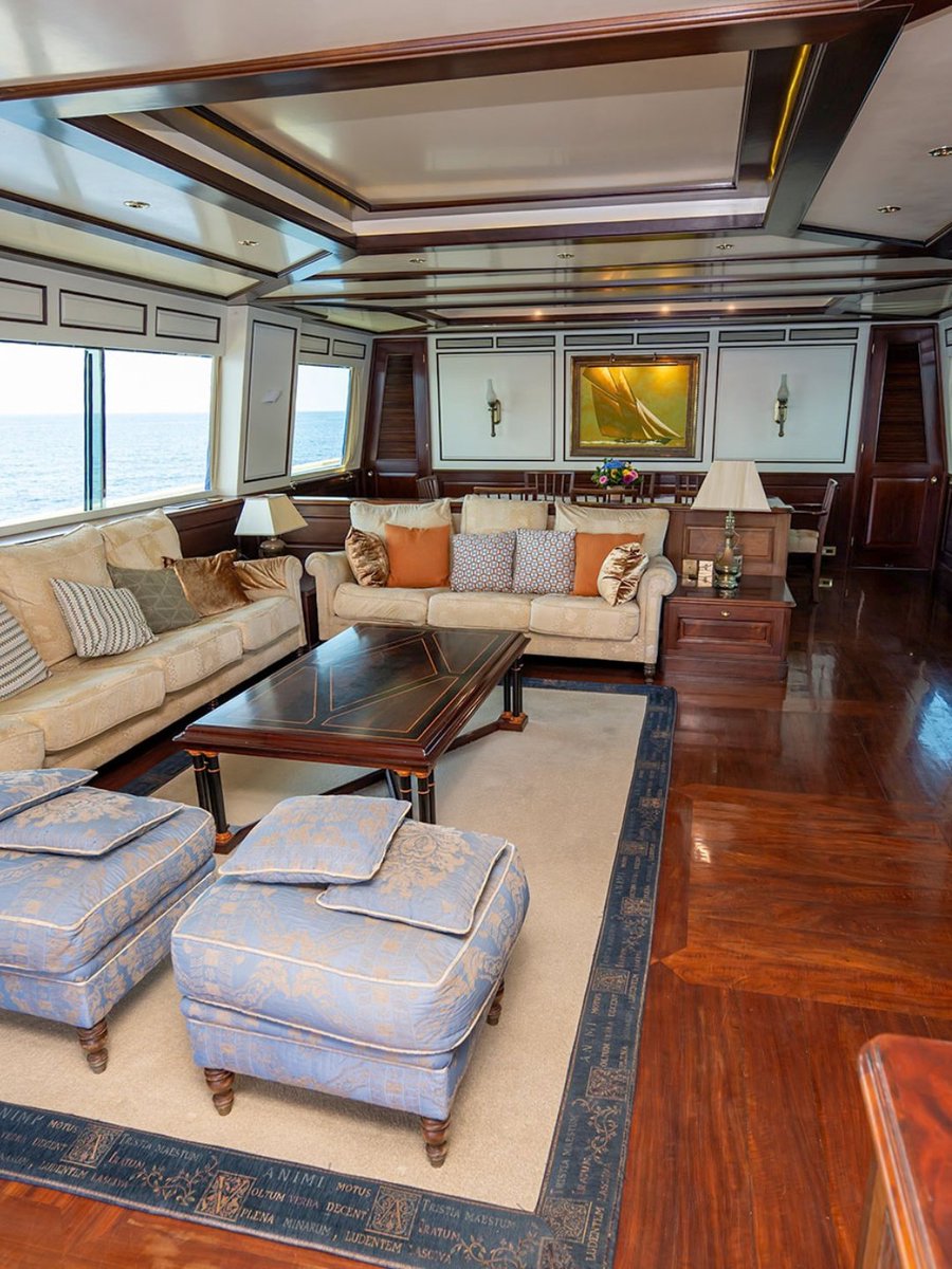 OCyachts's tweet photo. Meet PROVIDENCE, a genuine piece of yachting history.

Built by Mefasa in 1993 and designed by Don Shead Yacht Design, with interiors styled by Javier Sitges, she is reported to have been constructed for the King of Spain and went on to become a well-known charter yacht. She offers guest accommodation for 10 across 5 staterooms, and her twin MTU engines give her a transatlantic range of 4,000 nautical miles at 10 knots.

She presents an ideal opportunity for a new Owner to return her to her former glory.

Asking price is EUR 900,000 (VAT paid).
🔗https://t.co/cndt8Zu4wG