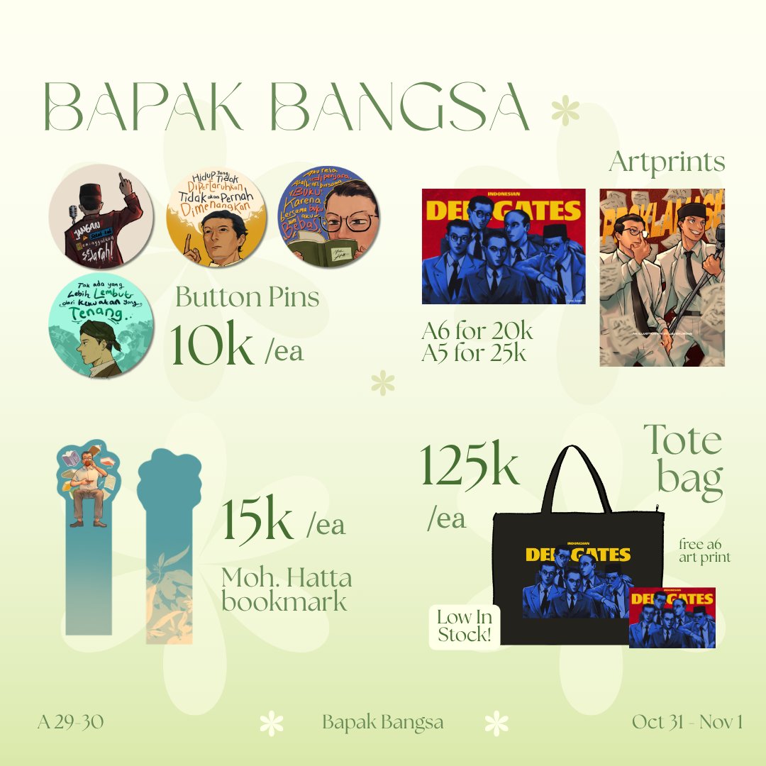 jejenjreng's tweet photo. 2/2
🔸️Few merch in this were on low stock, so make sure you grab 'em fast!

🔸️For Totebag, if its currently run out stock we will inform you ASAP. https://t.co/1TPZVusoPR