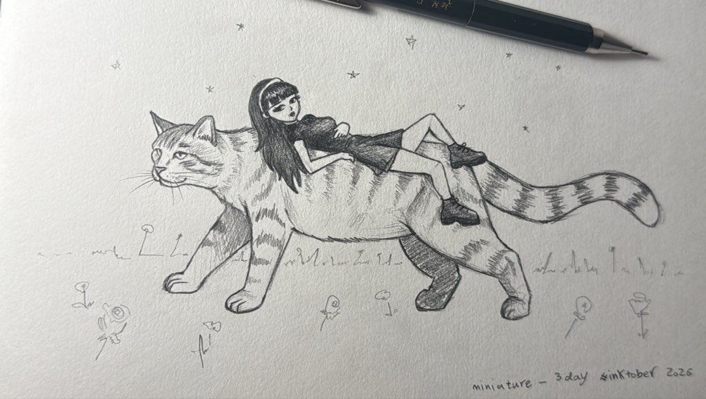 eudh2000's tweet photo. 3 day - MINIATURE  #inktober2026 https://t.co/JL24mQx4qt