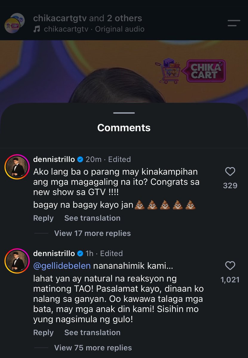 keiIuchi's tweet photo. ayan galit na si dennis hahaha parang ewan kasi yung comment na wag daw kalimutan yung mga bata so pano si jazz? 😂🥴 https://t.co/NohIOxQ30Y