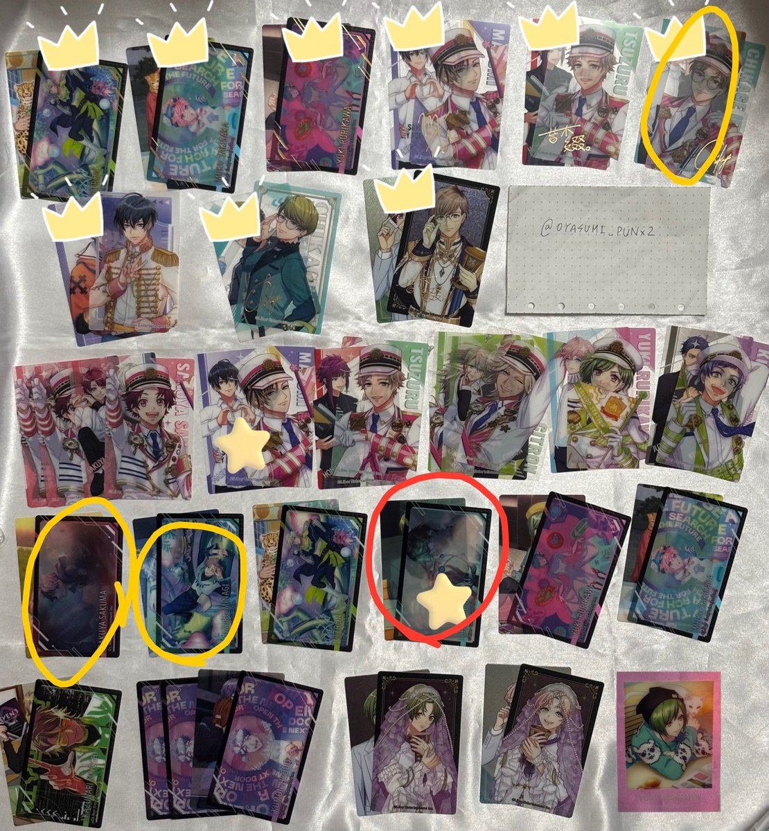 yeio98's tweet photo. @OYASUMI_PUNx2 こんにちは、お世話になっております。
ご連絡ありがとうございます。
とんでもございません。
それでは、🟡の中の優先度の関係で当初のお声掛けと内容が変わりますが画像をお借りし印のの4点と交換可能なお品物はございますか?
何度もご検討頂き申し訳ございません。
宜しくお願い致します。 https://t.co/Ih0LyByxMq