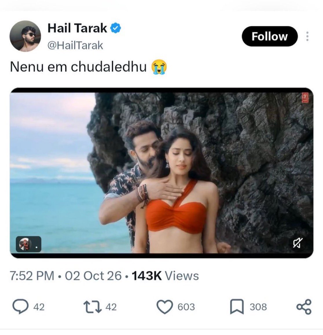 anonymous4rPk's tweet photo. No one even knew about that video until your co scumbag fans started tweeting about it 

FYI, @tarak9999 https://t.co/HyL9GYttG9
