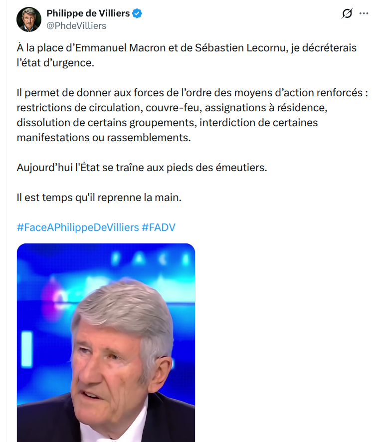 Manouck44's tweet photo. Le fou du Puy qui est nostalgique du temps où les troupes du Roi pouvaient tirer sur la foule. https://t.co/KOM49ewaxL