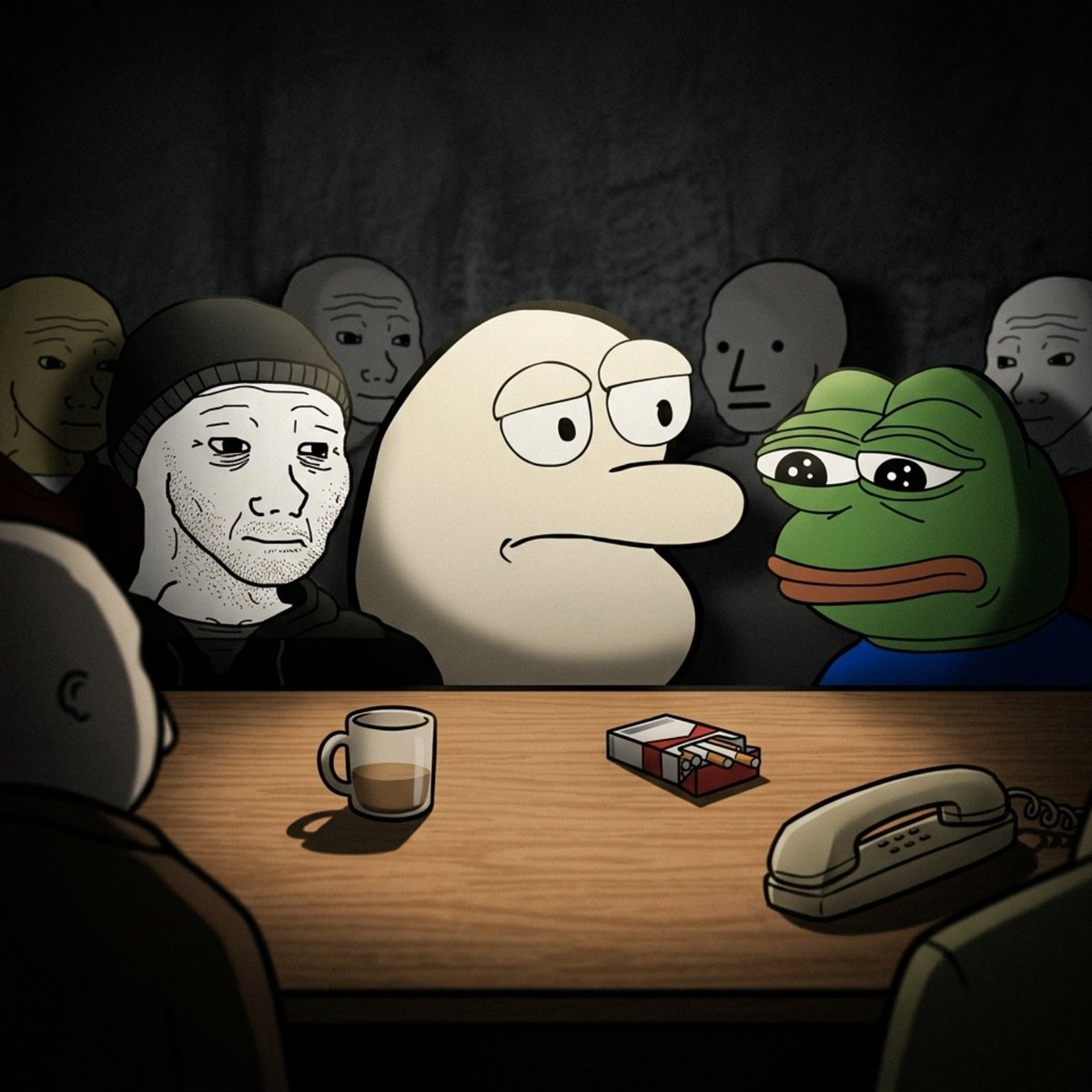 CallmeBas's tweet photo. The Council met to save the timeline.
Bas showed up, looked at Pepe, and said “Bas" right? @pepecoineth https://t.co/so0FsspA4S