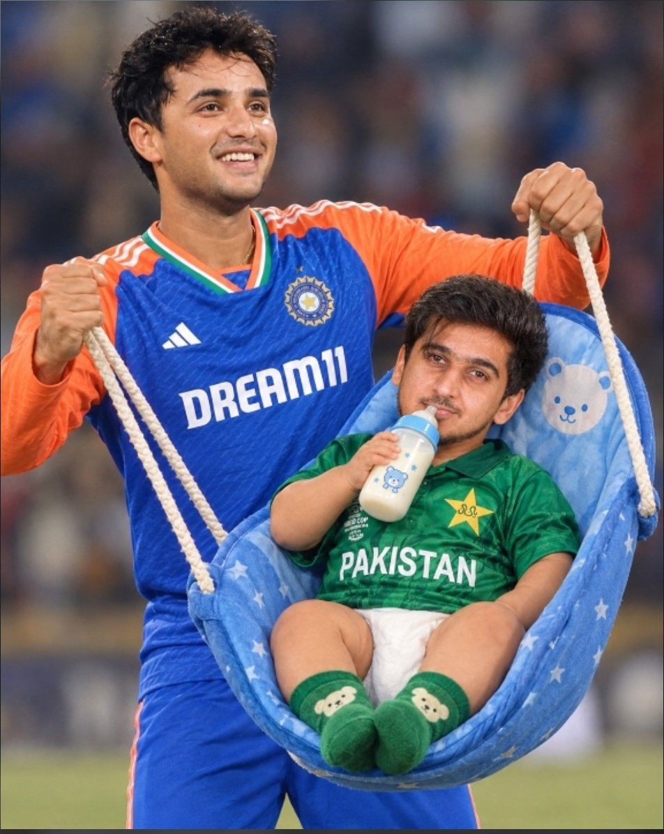 ArshdeepSi84848's tweet photo. Abhishek owning his son 🤣 https://t.co/7DQLQG1ZuC