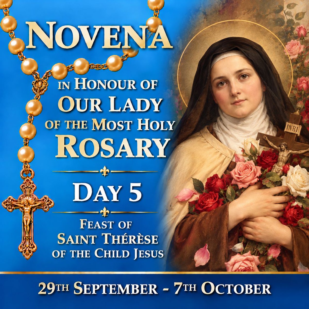 canonicuslebocq's tweet photo. Novena - Day 3 โ St Therese of the Child Jesus
https://t.co/Q29QJMBDId
Join the Sister Adorers of the Royal Heart in our novena in preparation for the Feast of Our Lady of the Most Holy Rosary #Ardee #Catholic #Ireland #TLM #Rosary https://t.co/KNRXaWoWop