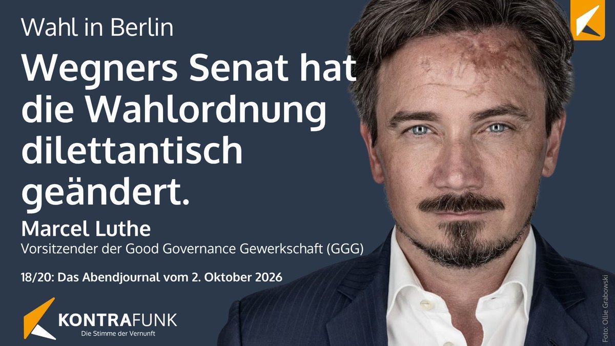GGLuthe's tweet photo. Warum es nicht sein kann, dass ein "Landeswahlleiter" sich einfach Rundungsregeln ausdenkt, die - aktuell 30 - gewählte Abgeordnete um ihren Wählerauftrag bringen und Wahlen damit entwertet, habe ich gestern im Kontrafunk erklärt und heute in der Ostdeutschen.

https://t.co/1LfQqN62Tu