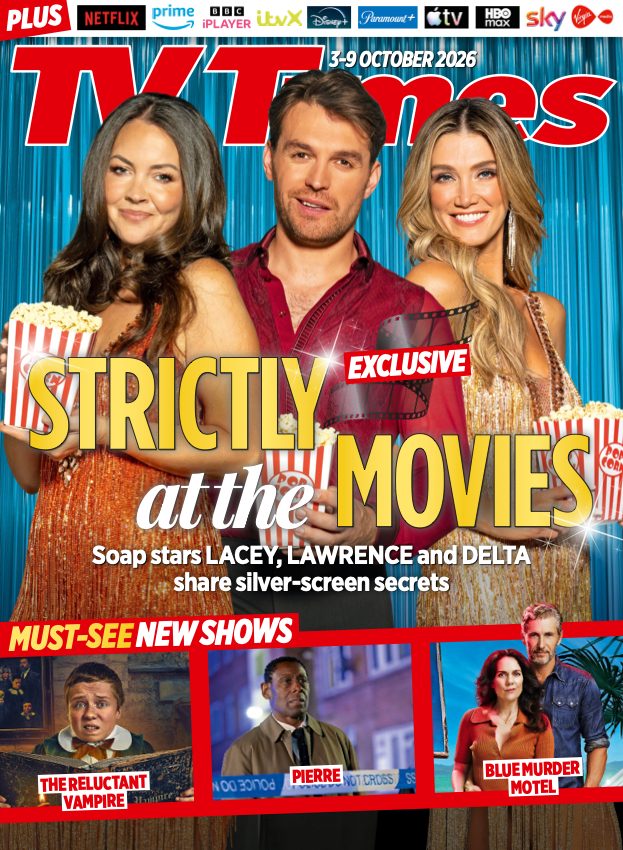 tvtimesmagazine's tweet photo. Popcorn at the ready, it's time for #Strictly to go the movies!
Read all about it in TV Times, plus new shows including #Pierre #BlueMurderMotel #AnnaPigeonMysteries #TheReluctantVampire #CookingWithTheStars #Carrie #Below and more!
On sale now in supermarkets and newsagents! https://t.co/TFu3Ns7rhJ