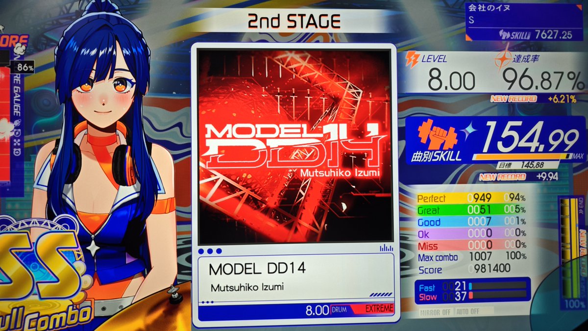 sgdeeper's tweet photo. わぁいDD14あたしDD14だいすき

さすがに赤稼ぎだと思うけどノリやすくて何度やっても飽きない
泉さん退職後もありがとおおおおお https://t.co/Fu7WCV5r0Q