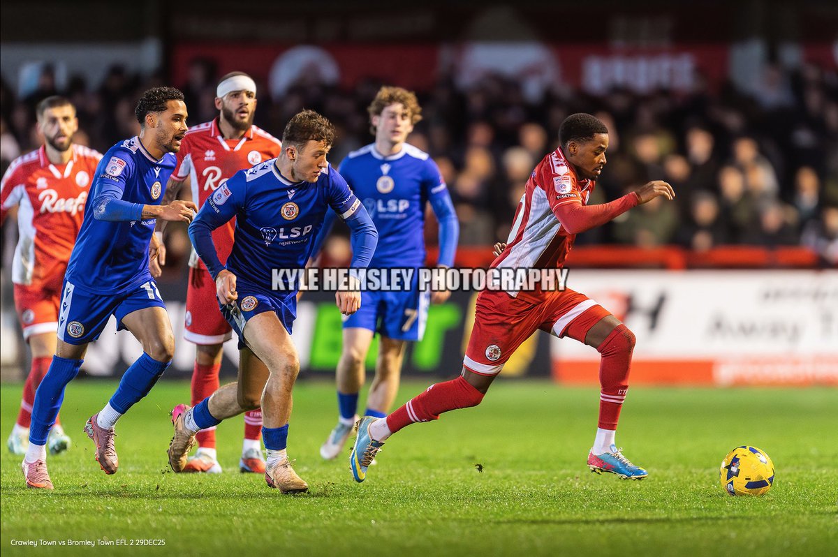 tinpotnproud's tweet photo. 🔱 Current Crawley skipper Jude Arthurs left League Two title-winning Bromley to join the Reds ahead of the current season having made 205 league appearances from 2019-2026. Arthurs featured in both of Bromley’s league wins over Crawley last season.

#CRAvBRO https://t.co/xB1kFHwTGv