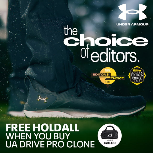 GolfOnline's tweet photo. π FREE UA Holdall!
Buy a pair of UA Drive Pro Clone Golf Shoes and receive a FREE Under Armour Holdall, worth Β£36 ππ₯
#UnderArmourGolf #UADrivePro #GolfShoes https://t.co/wJeuDH04hz
