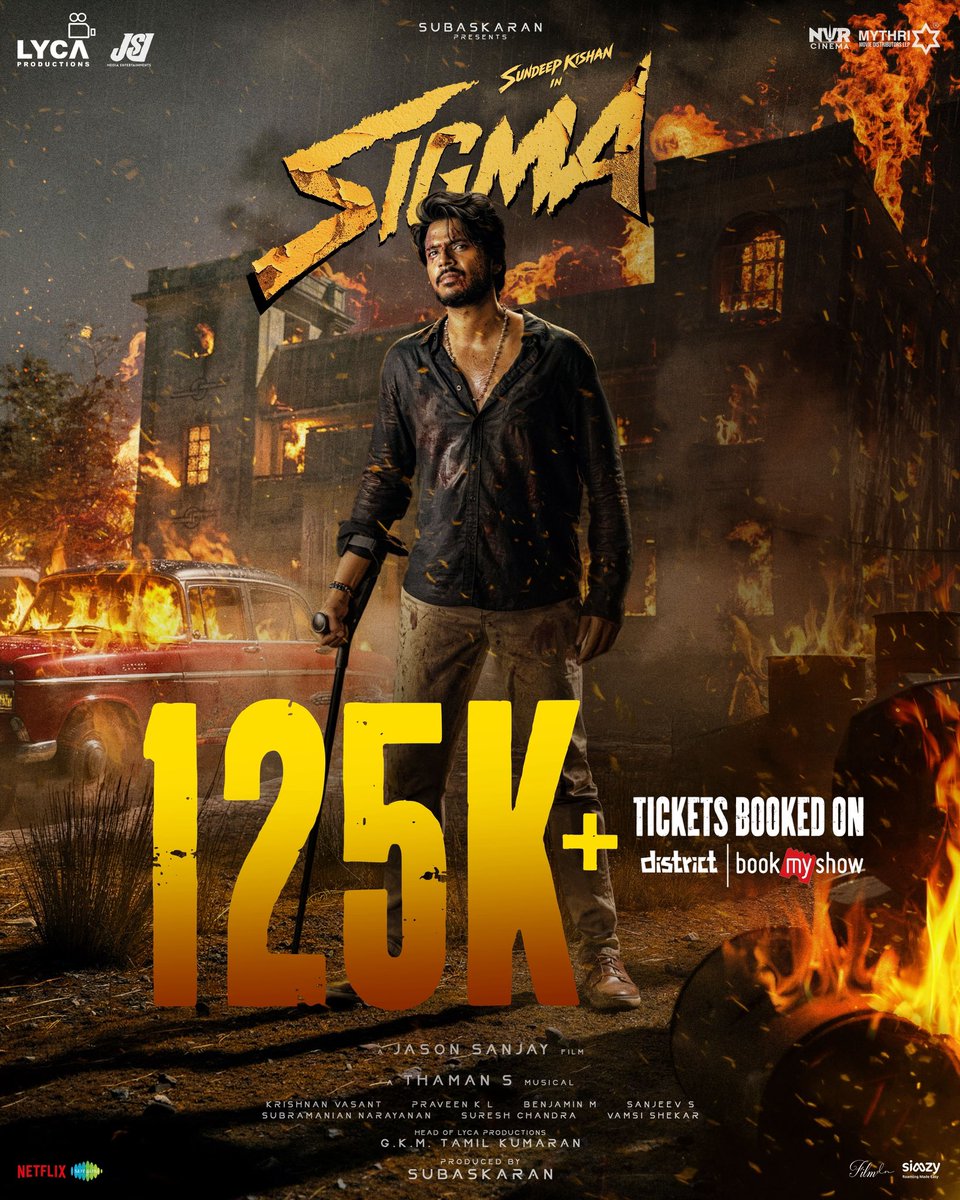 NtrArmydragon's tweet photo. Kcpd on fire @sundeepkishan anna 
Congratulations to #sigamteam 
Every one watch this movie 🔥 https://t.co/Kl0ImpqrLN