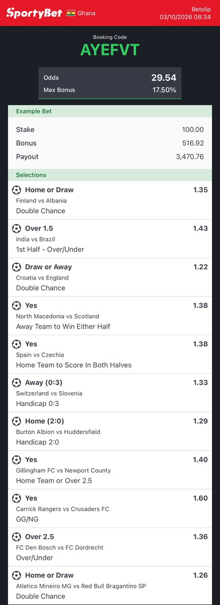 mrlamar01's tweet photo. 30+ odds🍏

AYEFVT

Easy boom💰🔥 https://t.co/0nvpq0pIlp