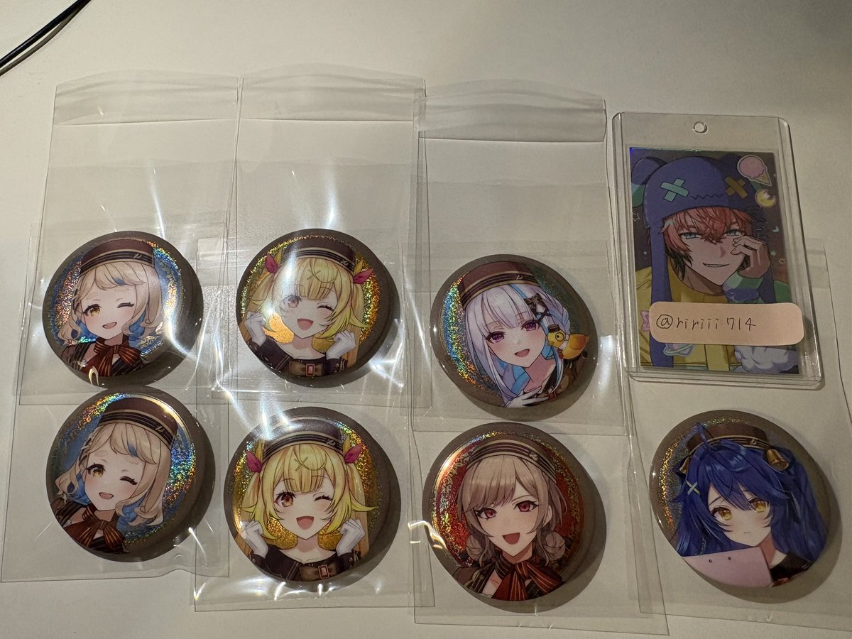 ririii714's tweet photo. 〘 交換 〙にじさんじ 缶バッジビスケット4_再投稿

譲 : 画像1,2
求 : 画像3 or 定価+送料(交換優先)
※おまとめ交換の方優先となる場合がございます。
    ご了承下さい。

❖同種交換
❖郵送交換希望

p.s.検索からお気軽にお声掛けください⸜(* ॑  ॑* )⸝ https://t.co/Cj0SlEcgrK