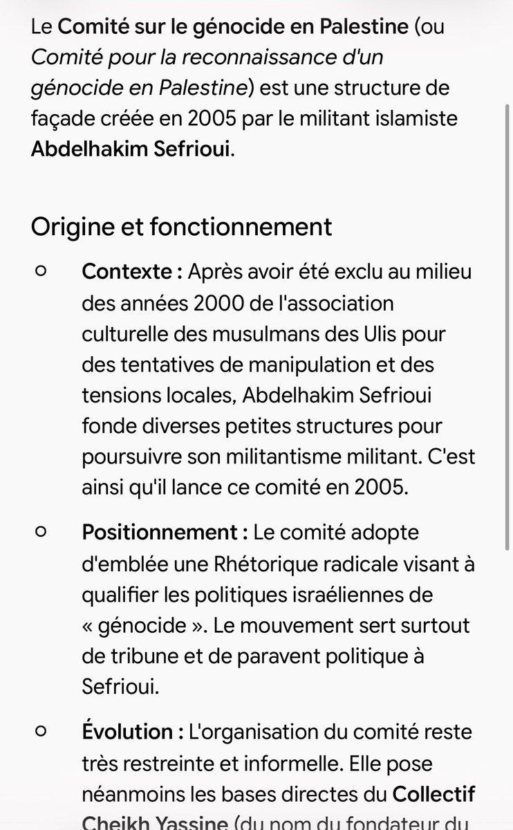 EmilieFreche's tweet photo. Le premier, en France, a avoir créé un comité pour la reconnaissance d’un génocide en Palestine est Sefrioui, l’auteur de la cabale contre #samuelpaty et c’était en 2005! Ce combat sémantique de l’islamisme palestinien pour nazifier Israël a gangréné vos cerveaux https://t.co/rthTRWPgNL