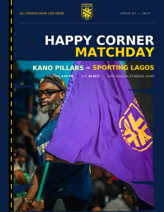 VoiceofSporting's tweet photo. Big test ahead in Kano.

Facing Nigerian legends in their own backyard, but the boys are ready to fight for every inch.

Read the match notes &amp; squad breakdown in today's Matchday Program!

#SportingLagos #NPFL27 #KANSPL https://t.co/x5BQrMLEag