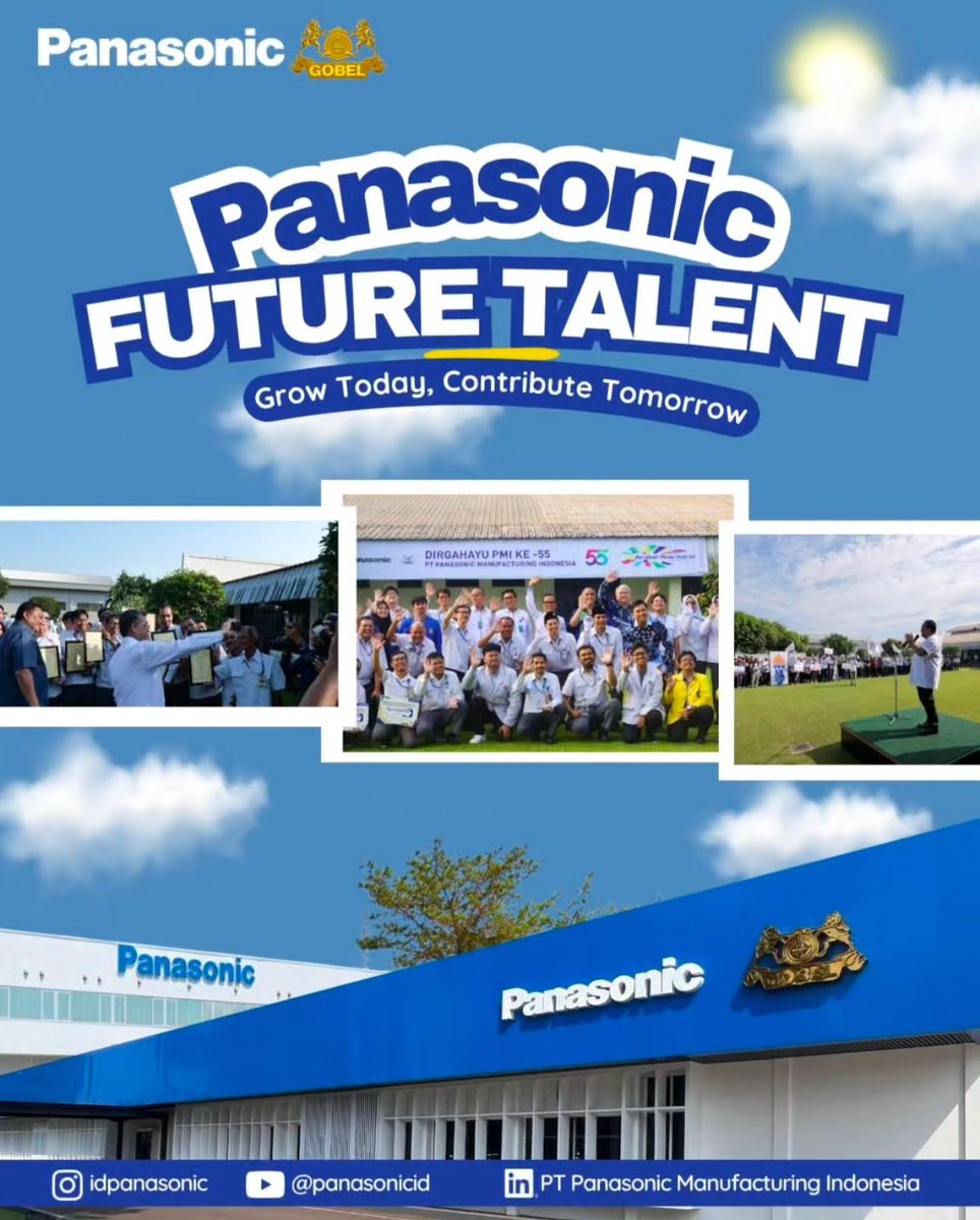bisakerja_id's tweet photo. Panasonic Indonesia buka lowongan MT! 

Terbuka untuk banyak major/ jurusan, apply bisa ke link dibawah:

https://t.co/ffRkukpBPP https://t.co/jq3tPMXLup