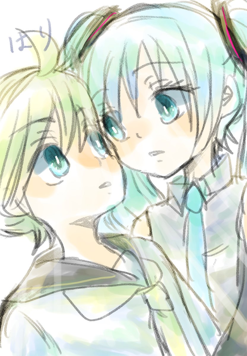 kohaku88houki's tweet photo. 前の名義の時のジャンルでのレンミク見ると、だいぶ描き方も変わった気がする… https://t.co/RPpwrAWaAr