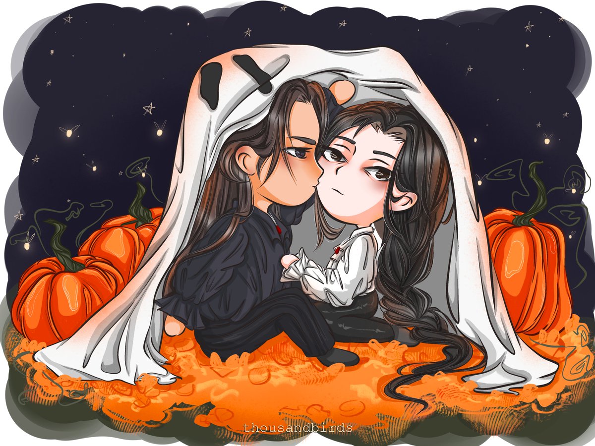 _thousandbirds's tweet photo. pumpkins 🎃🧛

|#中秋节 #ranwan #2ha #erha #chuwanning #moran #二哈和他的白猫师尊 #TheHuskyandHisWhiteCatShizun| https://t.co/OuDdFEXmrd