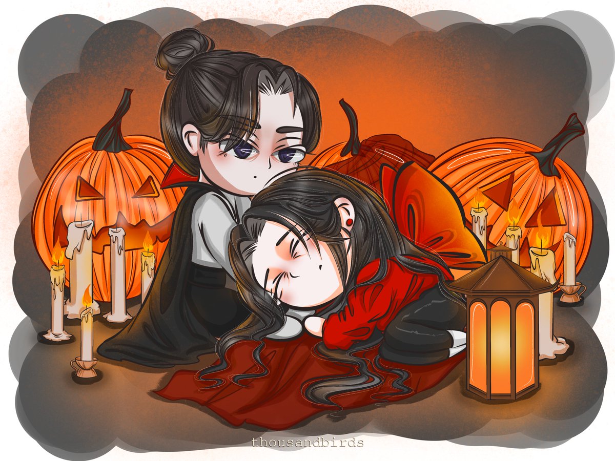 _thousandbirds's tweet photo. pumpkins 🎃🧛

|#中秋节 #ranwan #2ha #erha #chuwanning #moran #二哈和他的白猫师尊 #TheHuskyandHisWhiteCatShizun| https://t.co/OuDdFEXmrd