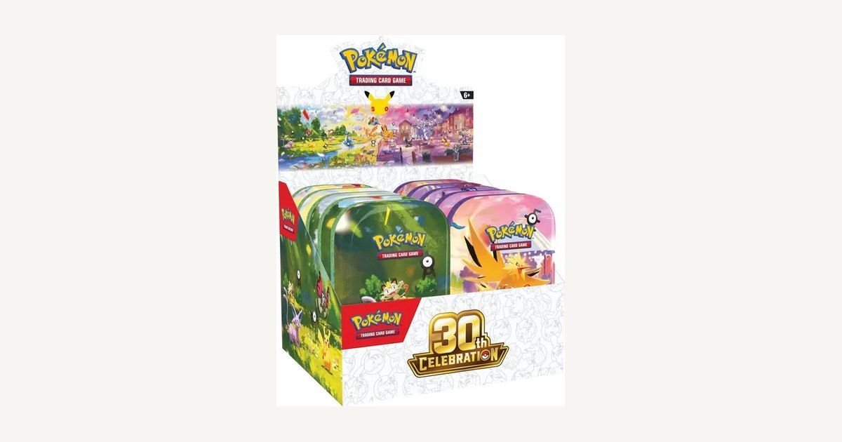 lgsdrops's tweet photo. $23.99 30th Celebration Mini Tin (market ~$49)
Poke Texas TCG · ships $6.07
Cheapest of 98 shops right now. Link below. https://t.co/DfWX1goVnB