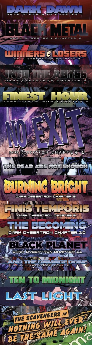 Lavender19K's tweet photo. Screenshotted issue titles from MTMTE/LL (S1-S2-S3-crossover)
Tbh I never really paid much attention to these titles before, but one day I found them pretty interesting both in terms of art style and meanings. They kinda look like posters when put together and it’s fun 😸 https://t.co/yvu8ab5d51