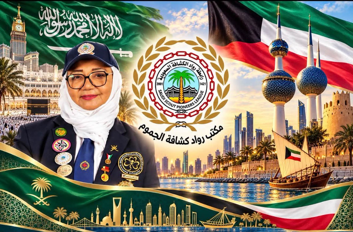 AljamoumScout's tweet photo. وصلنا بحمد الله من المملكة 🇸🇦 إلى #الكويت الحبيبة 🇰🇼 للمشاركة في "مؤتمر الحركة الكشفية بين التطوع والنشاط الاقتصادي" (3-7 أكتوبر 2026).
فخورة بتمثيل مكتب رواد كشافة الجموم بمكة المكرمة، ولجنة العلاقات الدولية بالرابطة. شكراً للكويت على حفاوة الاستقبال 🤍🏕️
الكشفية تجمعنا!
​الرائدة/ شادية جنبي
#الكويت #السعودية #مؤتمر_الحركة_الكشفية #رواد_الكشافة