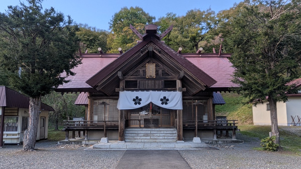 kusakaaoi's tweet photo. 新得神社！
にゃーにゃーすり寄ってくる可愛い猫がいたけど野良猫らしい https://t.co/e7EiZjEiGE