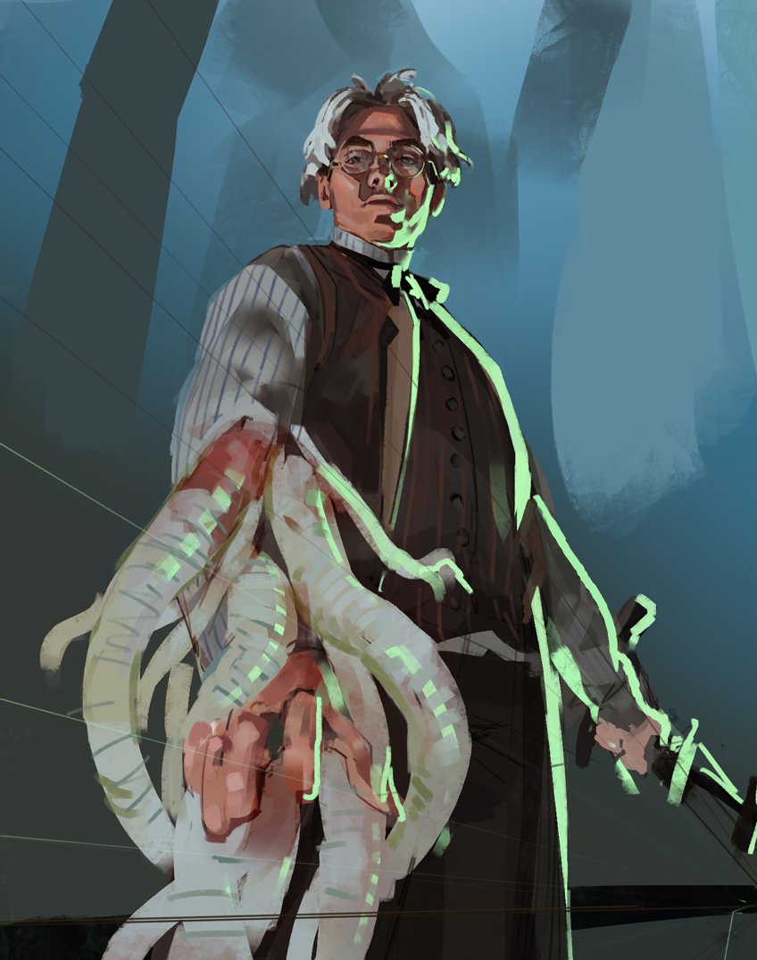 doncdesole's tweet photo. Lord, there are so many old bloodborne drawings of Percy I'd like to finish... #oc https://t.co/MSbfCQGkV3