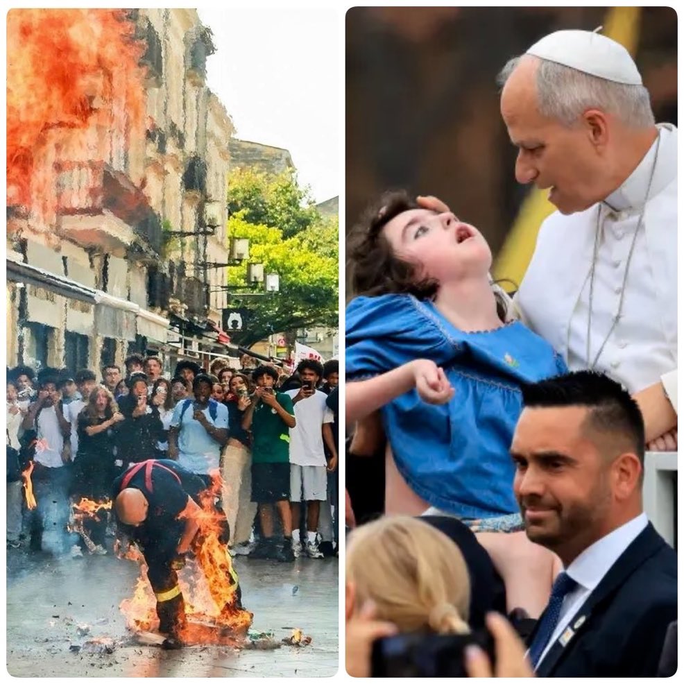 Mic_Sander's tweet photo. Selten war der Unterschied zwischen den Bewahrern und den Zerstörern der Zivilisation so deutlich sichtbar. 
Choose wisely. https://t.co/KkS89kPfbu