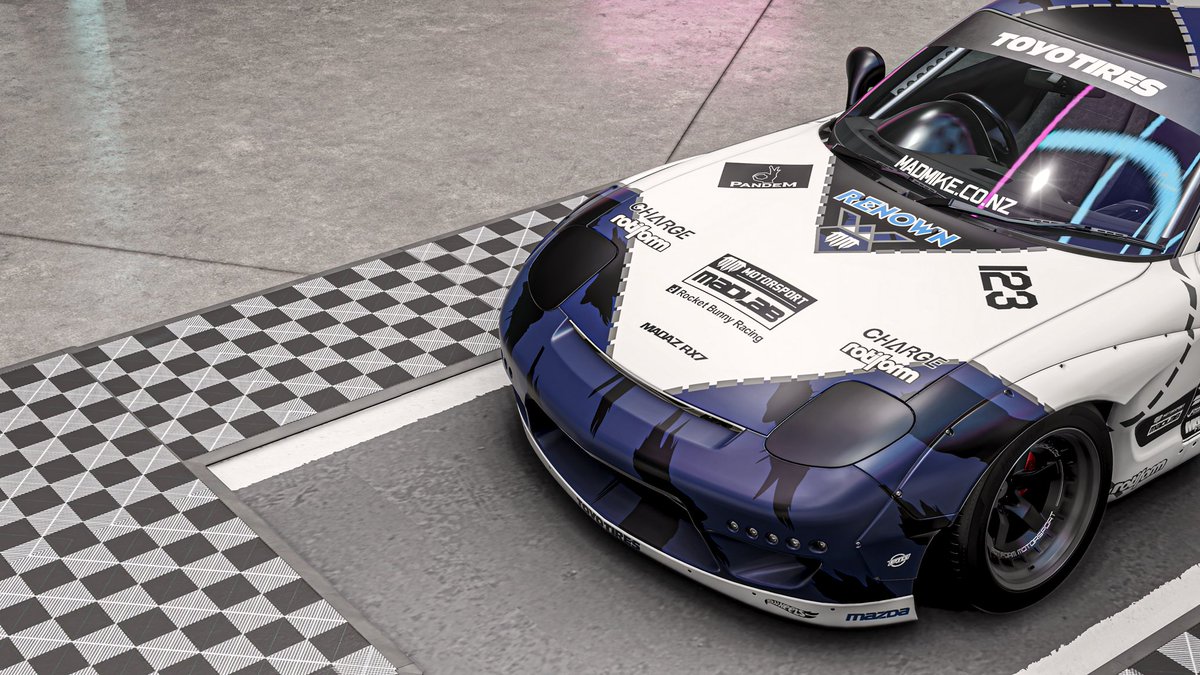 RobzGTi's tweet photo. @ForzaHorizon 6

New semi replica (Mad Mike 787D) livery shared and available for download:

1992 Mazda RX-7 Type-R

Share Code: 267 761 977

Follow me in game to keep up to date with more liveries. Thanks for looking

GT: RobzGTi

#forzahorizon6 #forzalivery #ptg #madmike #rx7 https://t.co/kZWQBlar0M