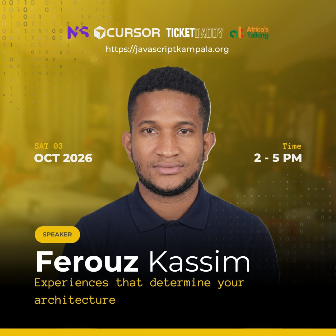 JsKampala's tweet photo. Come for our Monthly Meetup!!! Join us this Saturday as we dive into some exciting tech talks from two incredible guest speakers. It’s the perfect opportunity to learn something new, network with local tech professionals, and enjoy eats and drinks while you're at it. https://t.co/YywtUUfotB