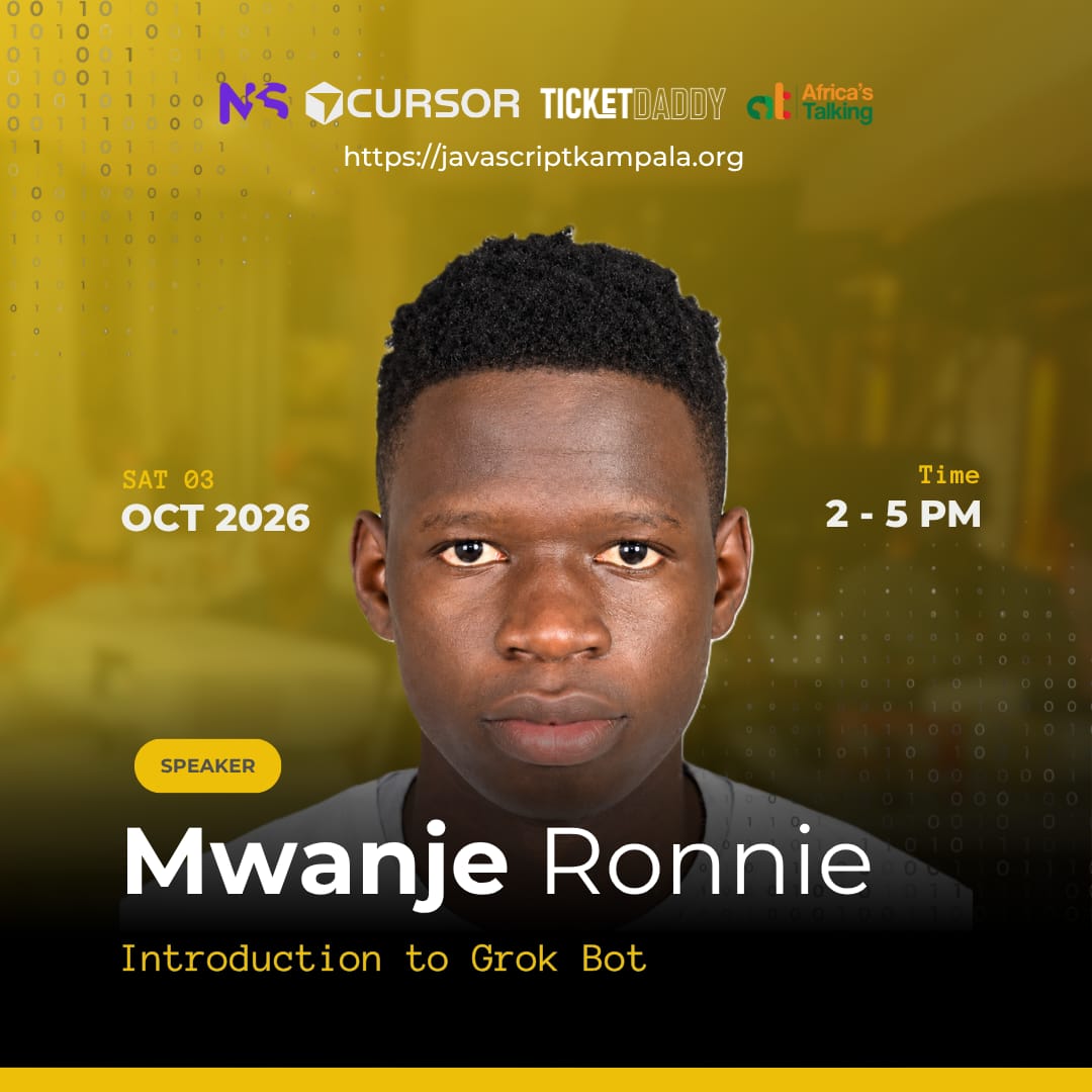 JsKampala's tweet photo. Come for our Monthly Meetup!!! Join us this Saturday as we dive into some exciting tech talks from two incredible guest speakers. It’s the perfect opportunity to learn something new, network with local tech professionals, and enjoy eats and drinks while you're at it. https://t.co/YywtUUfotB