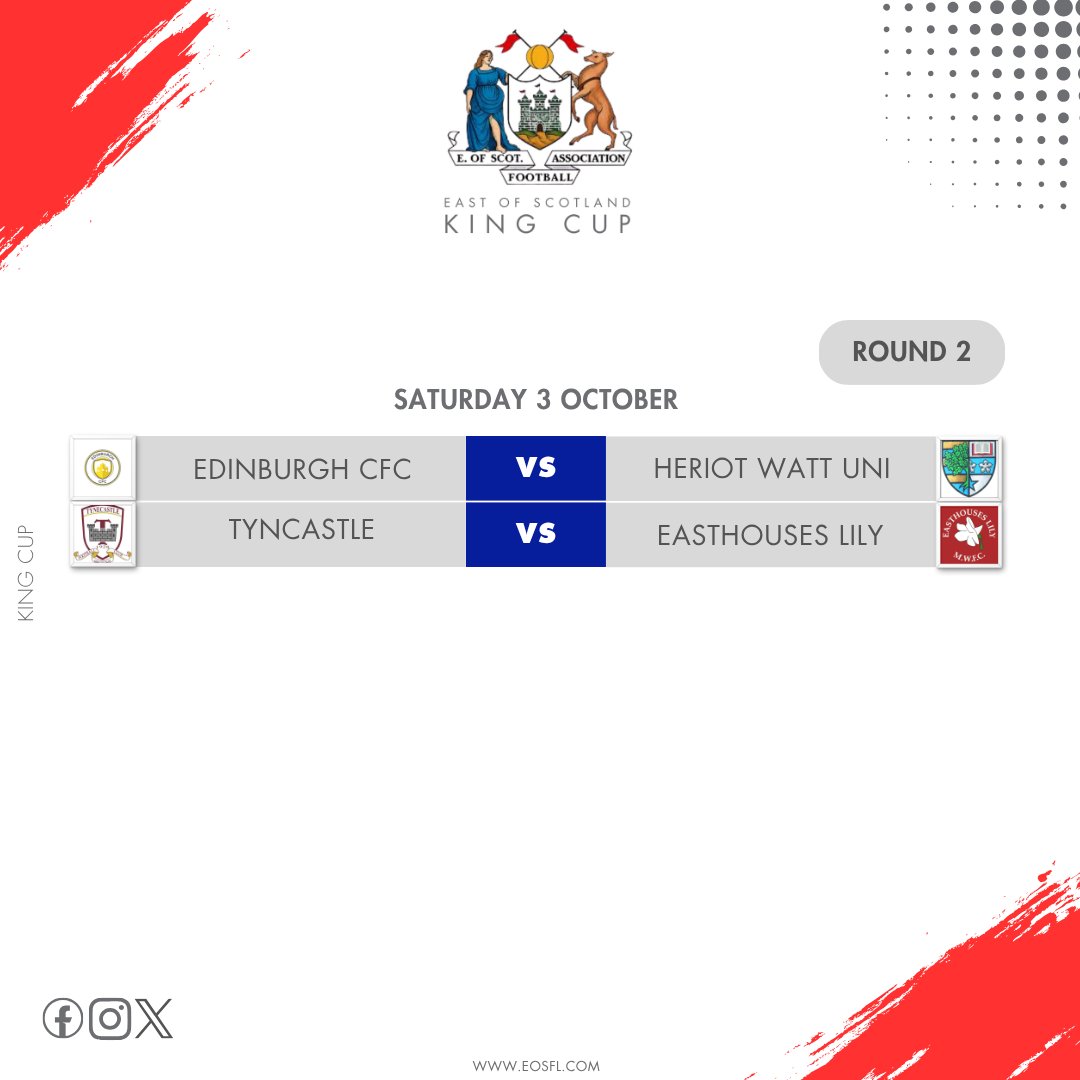 EastScotlandFA's tweet photo. KIᑎG ᑕᑌᑭ🏆

The King Cup kicks off today! 🙂

#EOSFA https://t.co/n478k0qYN5