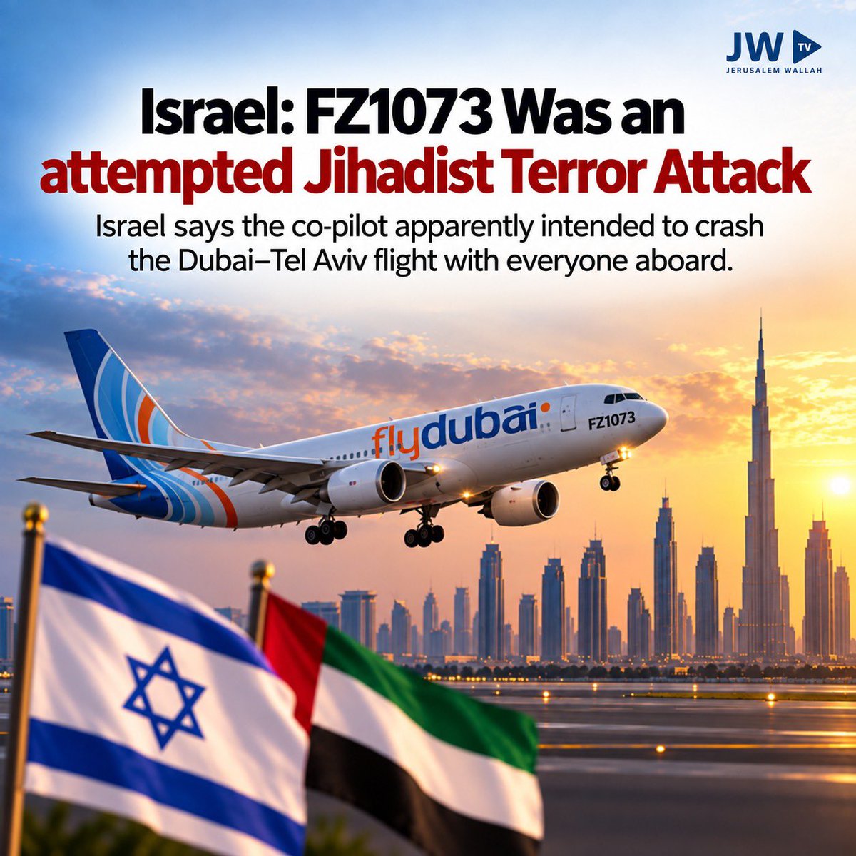 desimojito's tweet photo. When a routine Dubai–Tel Aviv flight turns into a terror plot, the questions begin immediately.
A flight full of innocent passengers, and terror plan that could have ended in tragedy.
#TerrorWillNotWin #FlyDubai https://t.co/4cgVJauWw1