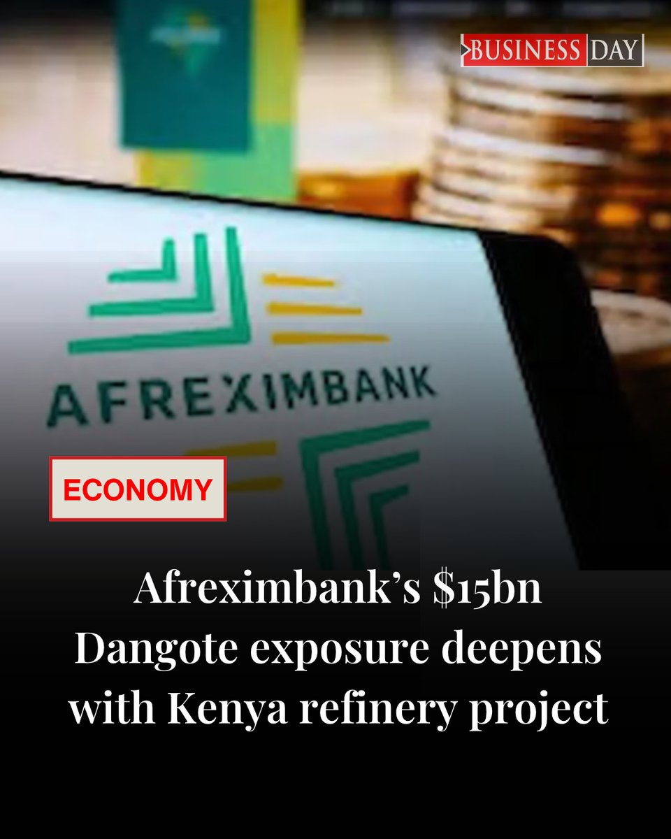 BusinessDayNg's tweet photo. African Export-Import Bank (Afreximbank) has congratulated President William Ruto and the government and people of Kenya on the groundbreaking of Dangote Group’s planned $16 billion petroleum refinery in Lamu...

https://t.co/sP1bZbThWG https://t.co/N6VEEPwbqX