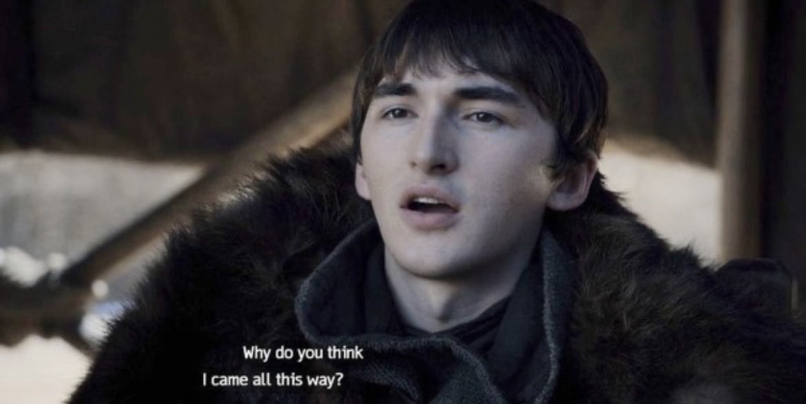 Blonddieee_'s tweet photo. If Bran can warg into animals, why didn’t he just warg into Drogon and stop the destruction of King’s Landing? https://t.co/6MRAl9r5vh