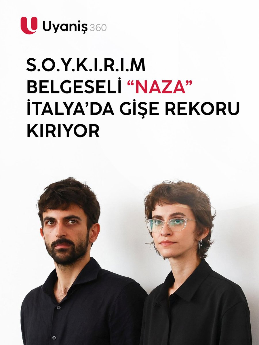 Uyanis360's tweet photo. S.O.Y.K.I.R.I.M BELGESELİ “NAZA” İTALYA’DA GİŞE REKORU KIRIYOR

İ.s.r.ail’in Gazze’deki s.a.l.dırılarını, i.ş.g,al ordusunda görev yapmış askerlerin tanıklıkları üzerinden anlatan “NAZA” belgeseli, İtalya’da gişe rekoru kırıyor.

28 Eylül’de 400’ü aşkın salonda gösterime giren film, yalnızca dört günde 266 bin 78 kişi tarafından izlendi ve yaklaşık 2 milyon avro hasılat elde etti. Yoğun ilgi üzerine bazı sinemalar filmin gösterim süresini uzattı.

Oscar ödüllü Yuval Abraham ve Rachel Szor’un yönettiği belgesel, Gazze’deki s.a.l.dırılarda görev almış 24 İ.s.r.ail askeri ve istihbarat çalışanının tanıklıklarına yer veriyor. Film, İ.s.r.ail ordusunun sivil ö.l.ü.mlerindeki s.a.ldırı mekanizmalarını ve Filistinlilerin hedef alınma süreçlerini ele alıyor.

Adını, İ.s.r.ail askeri istihbaratında bir s.a.l.dırıda ö.l.dü.rülmesi beklenen sivillerin sayısını ifade ettiği belirtilen “NAZA” kısaltmasından alan film, 12 Eylül’de Venedik Film Festivali’nde Jüri Özel Ödülü kazandı.

#uyanis360