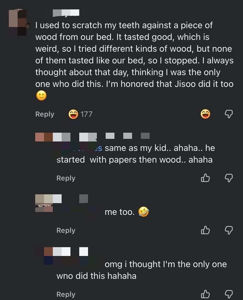 BeckSoo103's tweet photo. Saw a FB post about Jisoo eating newspaper as a kid and the comments were hilarious 😂😂😂😂😂 https://t.co/ntgvJWs0jX