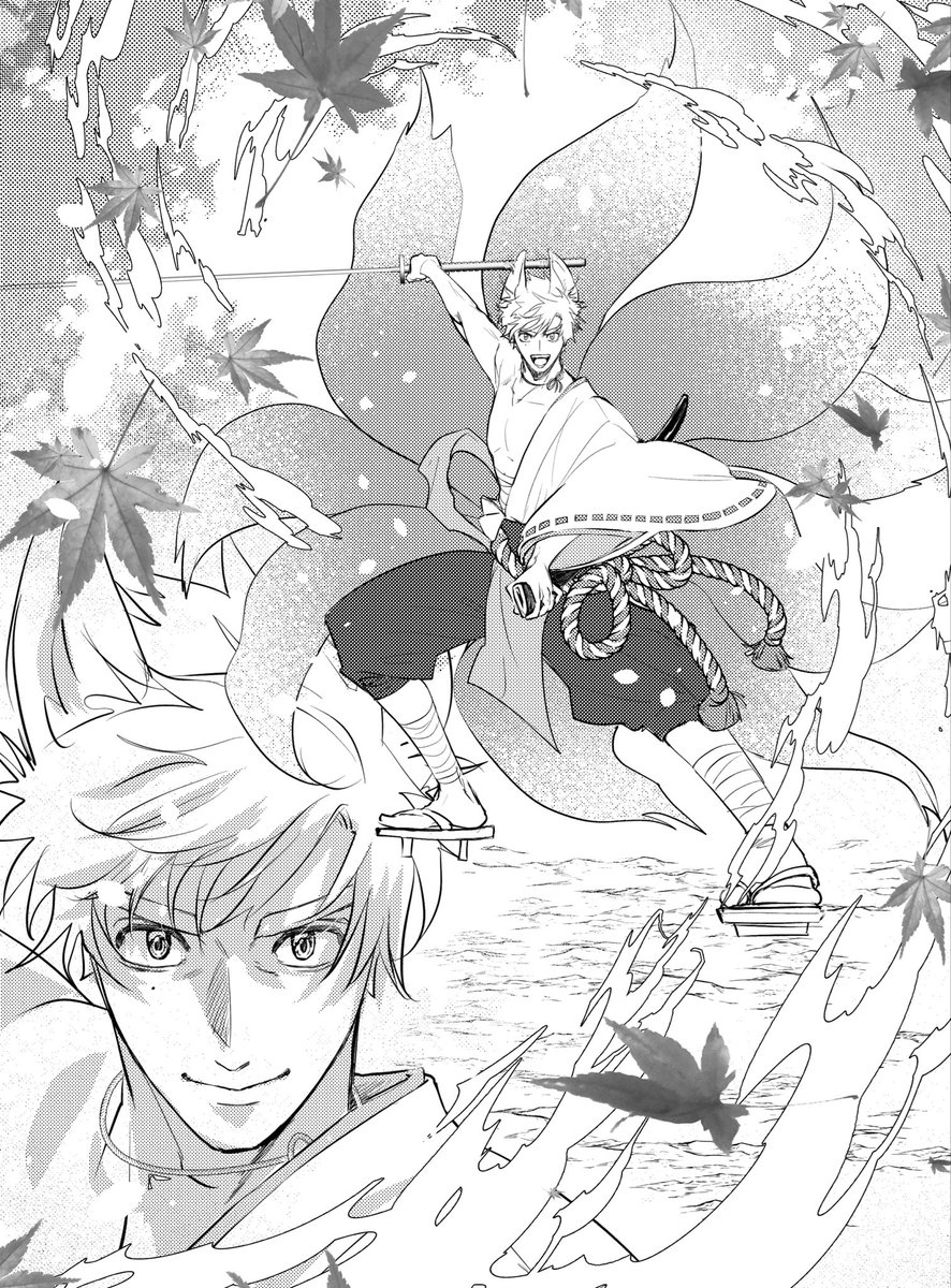 sabamiso9011's tweet photo. みどさんの12月新刊挿絵
妖パロ🦅☀️描き終わったよ☺️ https://t.co/YVdp5mGzdz