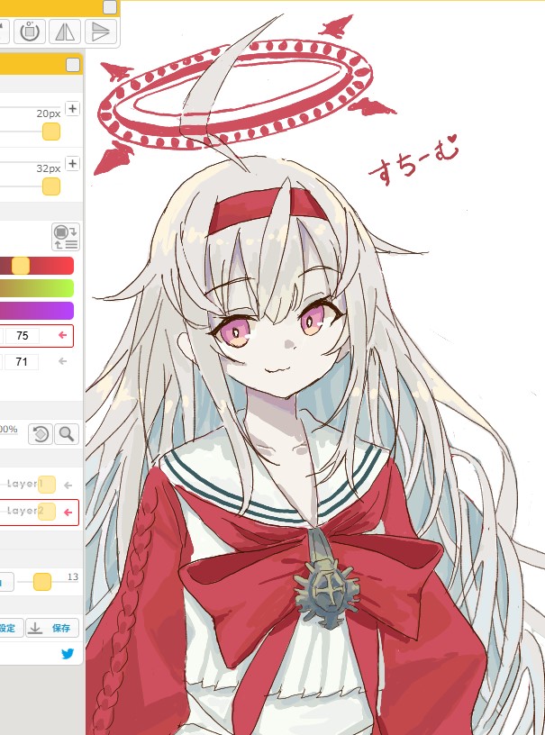 steam0315's tweet photo. 絵チャでリバリバリデルラクガキ
#リバリバイラスト https://t.co/r3aE6Aw2wN
