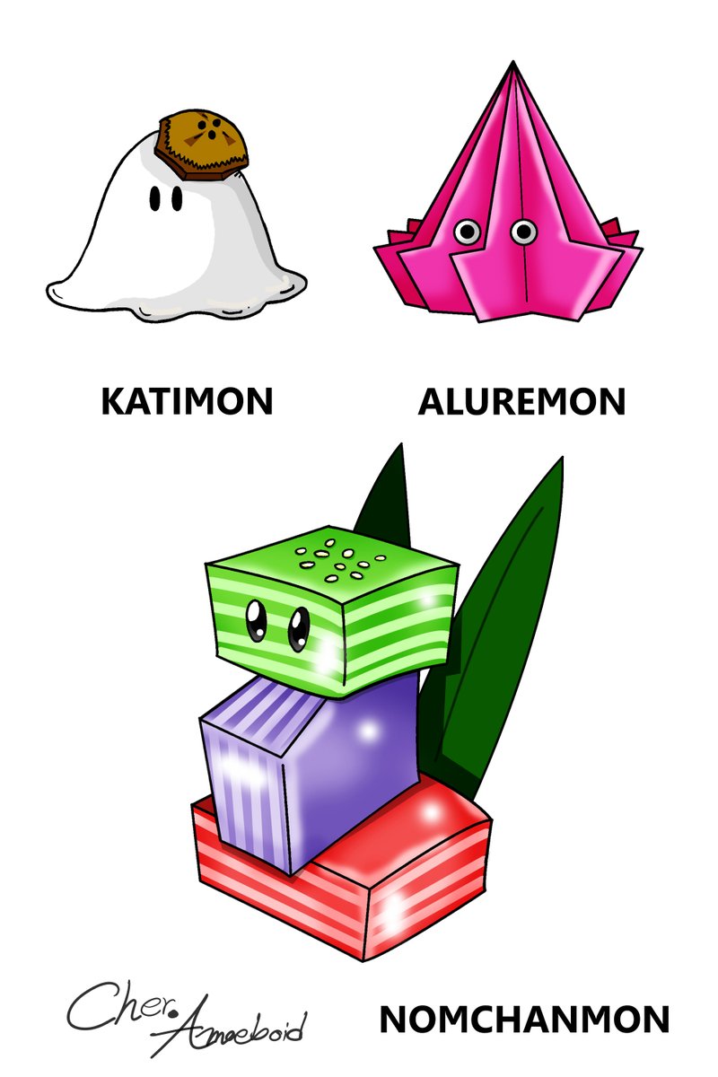 PRm4hWxdnCfBwft's tweet photo. Type: Food
Baby I: Katimon
Baby II: Aluremon
Child: Nomchanmon
Adult: Nombueangmon
Perfect: Bualoimon
Ultimate: NineMongkolmon
#Digimon #DigimonTamer #originalchacter #originalstory #characterdesign #Digifake #DigimonFan #AmoeboidServer https://t.co/mTaaGmwrIF