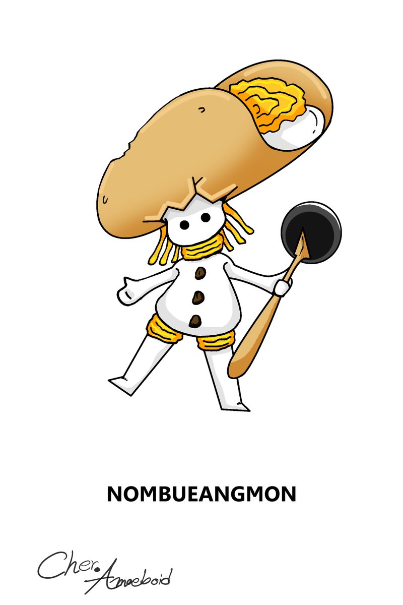 PRm4hWxdnCfBwft's tweet photo. Type: Food
Baby I: Katimon
Baby II: Aluremon
Child: Nomchanmon
Adult: Nombueangmon
Perfect: Bualoimon
Ultimate: NineMongkolmon
#Digimon #DigimonTamer #originalchacter #originalstory #characterdesign #Digifake #DigimonFan #AmoeboidServer https://t.co/mTaaGmwrIF